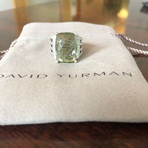 David Yurman Wheaton Ring - Prasiolite & Diamonds